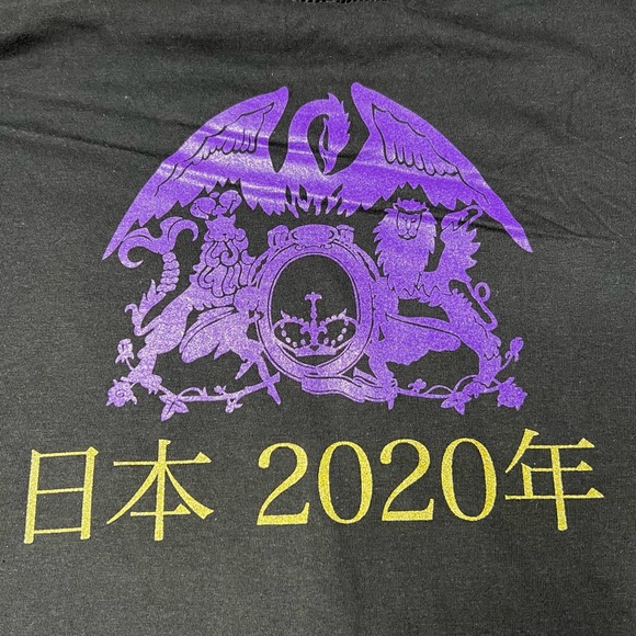 NWOT Queen + Adam Lambert Official 2020 Tour Graphic T-Shirt Black Unisex Sz L - Picture 4 of 5